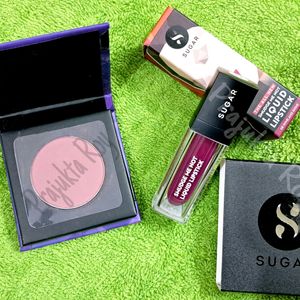 Sugar Mini Blush-03 Mauve Marvel & Lipstick Combo