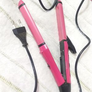 2 In One Hair Straightener And Curler NOVA