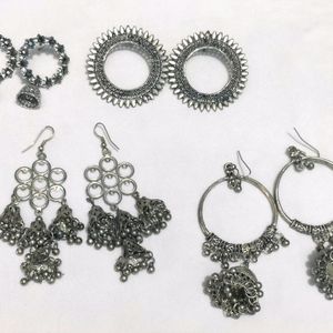 4 Earrings Set