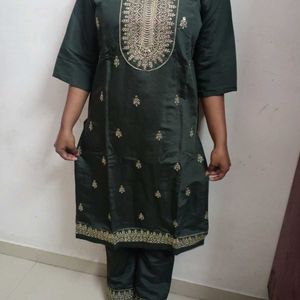 Olive Kurti Set