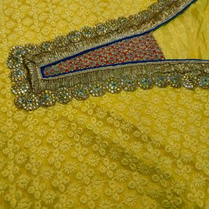 Yellow Chudidhar Set With Dupatta