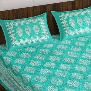 Cotton Bedsheet with 2 Pillow covers