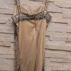 Nude Sequinned Dress