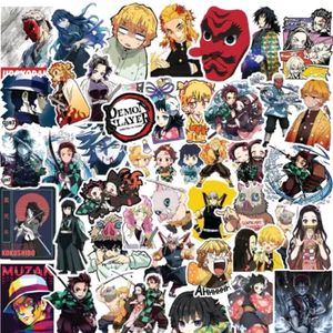 50 Demon Slayer waterproof Stickers