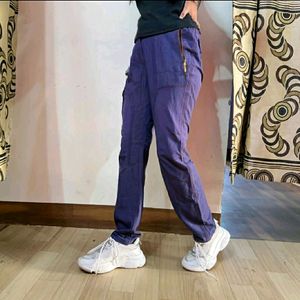 Purple Unisex Cargo Like Baggy