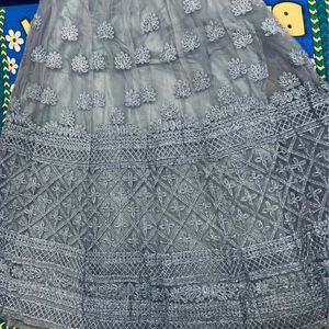 Designer Bajirao Mastani Dress Grey Colour