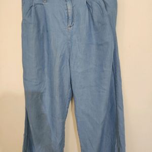 Denim Blue Straight Leg Pant