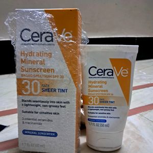 CeraVe Hydrating Mineral Sunscreen SPF 30