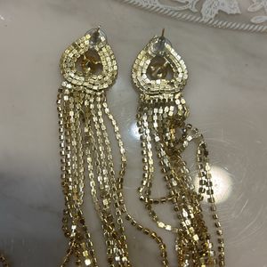 Gold Long Earings