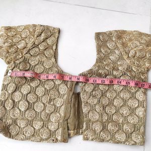 Golden Net Designer Blouse