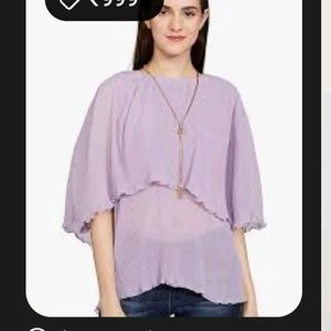 Lavender Accordion Top Size L