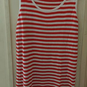 Red White Striped Dress