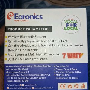 Earonics < Bluetooth Music >