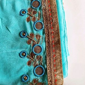 Totally New Saree With Stitched Blouse