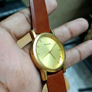 Sonata Gold Watch