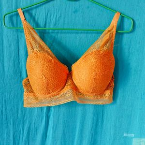 Beautiful Orange Bra With Pad