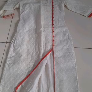 White Chikankari Kurta