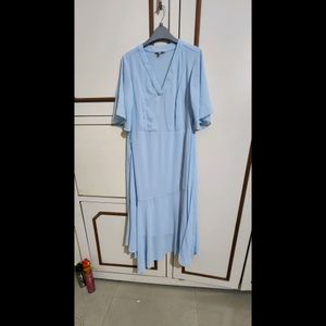 Pretty Powder Blue Assymetric Dress By AND