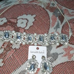 American Diamond (AD) Necklace And Earrings Set