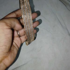 Gold and Silver Mixed Zari Lace / Border