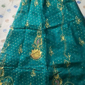 Bridal Lehenga With Stiched Blouse And Dupatta