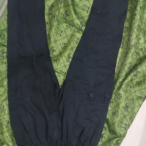 Black Cargo Joggers