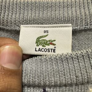 Lacoste Argyle Diamond Woolen Sweater