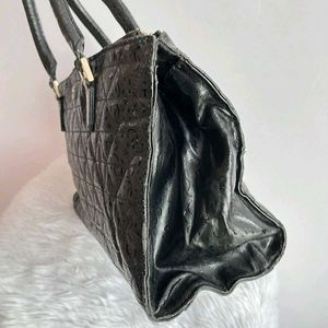 Guess black satchel bag