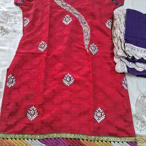 Party Wear Kurti Dupatta Set