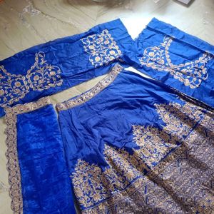 Royal Blue Colour Lehenga Choli For Women