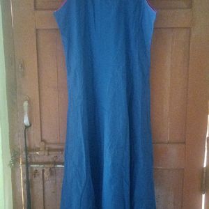 Navy Blue Round Kurti