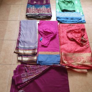 Very rarely Used Good Quality Soft Material Sarees