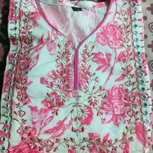 beautiful party wear umbrella kurti pant Dupatta