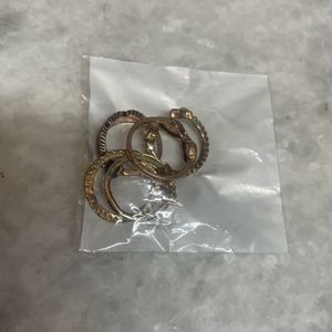 Combo Of 2 Earrings And Mid Rings