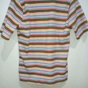 Trending Multicolour Crop Tshirt