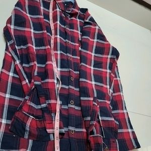 Red With Black Checked Shirt