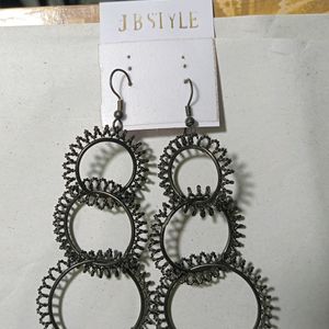 Black Metal Earrings