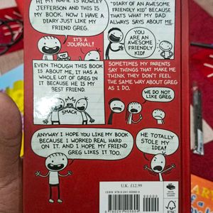 Diary Of A Wimpy Kid Hard Cover Book .