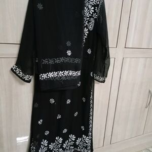 Premium Chickankari Handwork Kurta Set