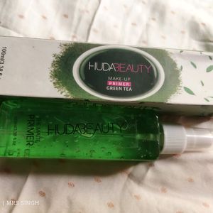 Huda Beauty Eyeliner, Mascara, Compact & Green Tea Primer