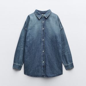 Zara Over Denim Shirt Dress