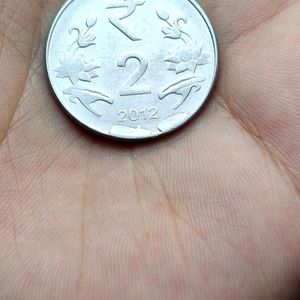 Error Coin 2 Rupees ( Extra Metal)