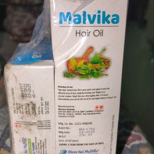 Malvika Ayurvedic Hair Oil With Free Face Soa