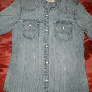 Ralph Lauren Blue Denim Shirt Size s