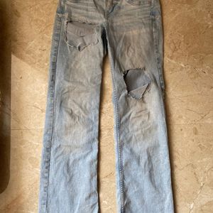 H&M Bootcut Distressed Denim