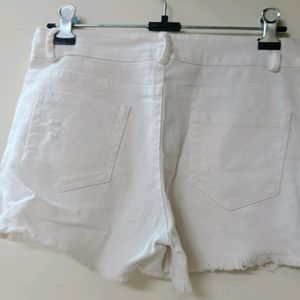 White Denim Shorts 🤍