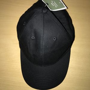 H&M Black Cotton Twill Cap