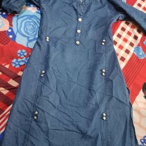 Denim Kurta