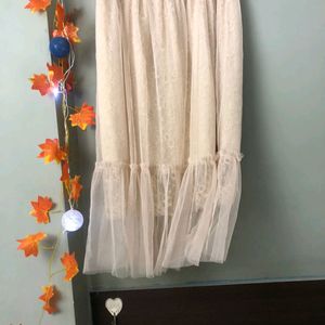 Very Pretty Net Skirt In Korean Look