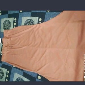 Lycra Peach Drawstring and Elastic Saree Shapewear